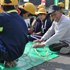 地元の農家さんが指導していただきました